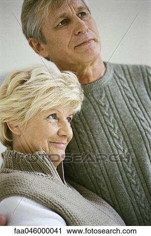 Senior couple, portrait View Large Photo Image Stock Image - Senior couple, portrait. Fotosearch