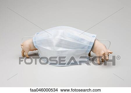 Swine flu concept, flu mask and toy pigs View Large Photo Image Picture - Swine flu concept, flu mask and toy pigs. Fotosearch