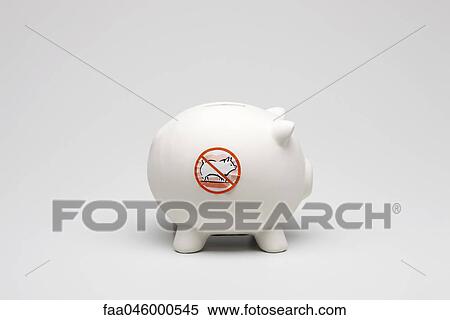 Swine flu concept, piggy bank with "no pigs" symbol on side View Large Photo Image Stock Photography - Swine flu concept, piggy bank with "no pigs" symbol on side. Fotosearch