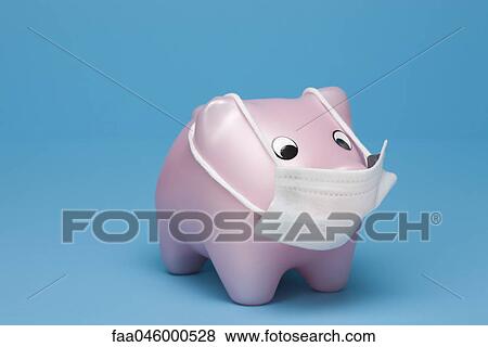 Swine flu concept, toy pig wearing flu mask View Large Photo Image Stock Photo - Swine flu concept, toy pig wearing flu mask. Fotosearch