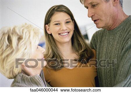 Teenage girl with grandparents View Large Photo Image Picture - Teenage girl with grandparents. Fotosearch