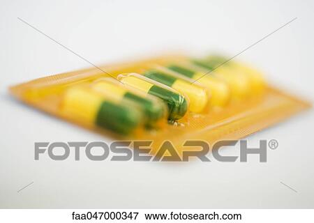 Capsules in blister pack View Large Photo Image Stock Photo - Capsules in blister pack. Fotosearch