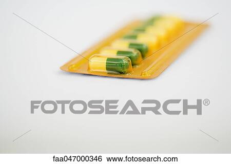Capsules in blister pack View Large Photo Image Stock Photograph - Capsules in blister pack. Fotosearch