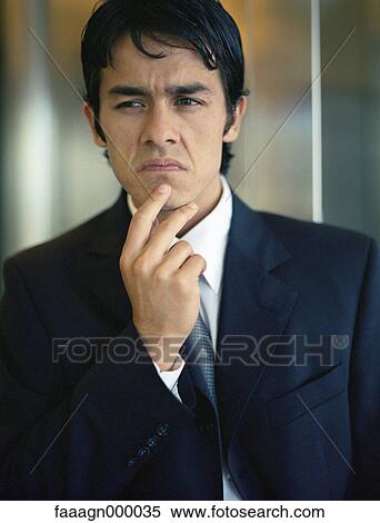 Businessman making face, portrait View Large Photo Image Stock Photography - Businessman making face, portrait. Fotosearch
