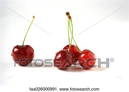 Cherries with water droplets, close-up View Large Photo Image Stock Image - Cherries with water droplets, close-up. Fotosearch