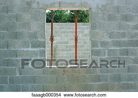 Cinder block wall View Large Photo Image Picture - Cinder block wall. Fotosearch