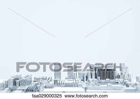 Stock Photography - Circuit board, close-up. Fotosearch