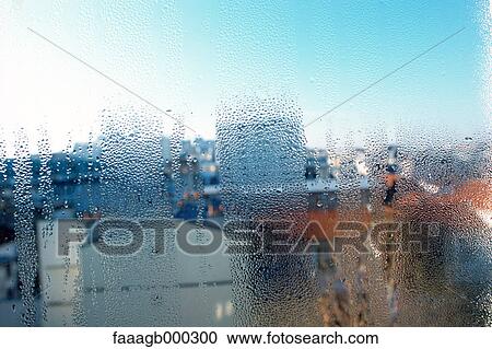 Condensation on window View Large Photo Image Stock Image - Condensation on window. Fotosearch