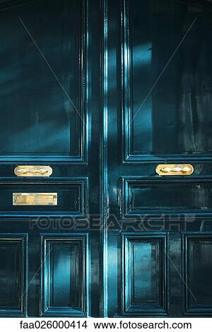 Doors and mail slot, full frame View Large Photo Image Picture - Doors and mail slot, full frame. Fotosearch