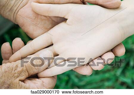 Elderly man holding female's hand, close-up, cropped view View Large Photo Image Stock Image - Elderly man holding female's hand, close-up, cropped view. Fotosearch