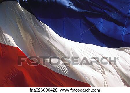 French flag rippling in wind, close-up, full frame View Large Photo Image Stock Photo - French flag rippling in wind, close-up, full frame. Fotosearch