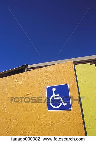 Handicapped sign View Large Photo Image Stock Image - Handicapped sign. Fotosearch