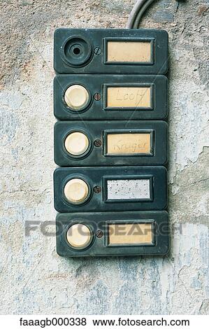Intercom buttons View Large Photo Image Stock Photo - Intercom buttons. Fotosearch