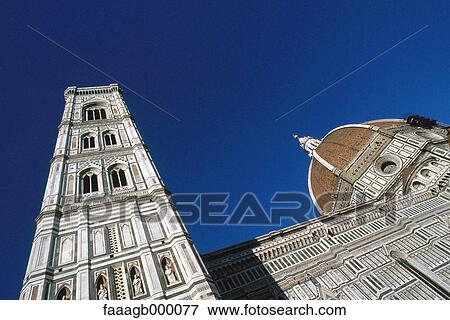 Stock Photo - Italy, Florence, Duomo and Campanile. Fotosearch
