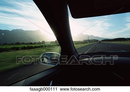 Landscape viewed from car interior View Large Photo Image Stock Image - Landscape viewed from car interior. Fotosearch