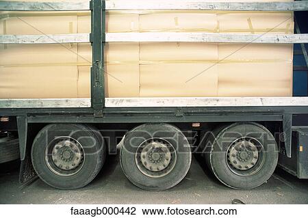 Stock Image - Loaded truck. Fotosearch