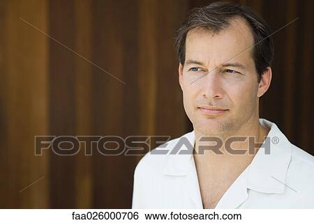 Mature man, looking away, portrait View Large Photo Image Stock Photograph - Mature man, looking away, portrait. Fotosearch