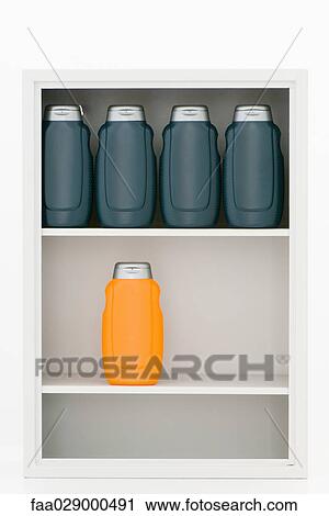 Medicine cabinet containing orange and black bottles View Large Photo Image Stock Image - Medicine cabinet containing orange and black bottles. Fotosearch