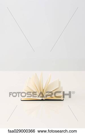 Open book with blank pages View Large Photo Image Stock Photograph - Open book with blank pages. Fotosearch