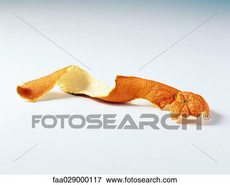 Stock Photo - Orange peel, close-up. Fotosearch