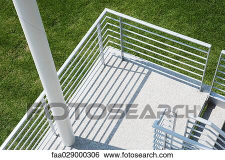 Outdoor terrace, high angle view View Large Photo Image Stock Photograph - Outdoor terrace, high angle view. Fotosearch