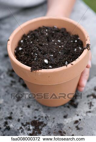 Pot full of soil View Large Photo Image Stock Image - Pot full of soil. Fotosearch