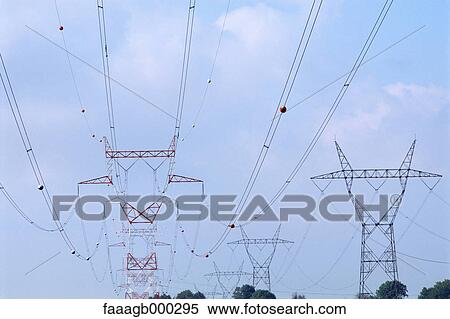Pylons and power line View Large Photo Image Stock Photography - Pylons and power line. Fotosearch
