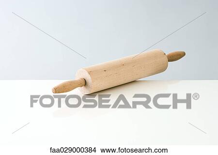 Rolling pin, close-up View Large Photo Image Picture - Rolling pin, close-up. Fotosearch