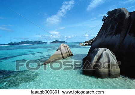 Seychelles, La Digue island, Anse Source d'Argent View Large Photo Image Stock Image - Seychelles, La Digue island, Anse Source d'Argent. Fotosearch