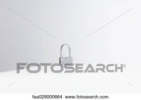 Silver padlock View Large Photo Image Picture - Silver padlock. Fotosearch