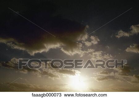 Stock Image - Sky with clouds. Fotosearch