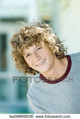 Teenage boy, portrait View Large Photo Image Stock Image - Teenage boy, portrait. Fotosearch
