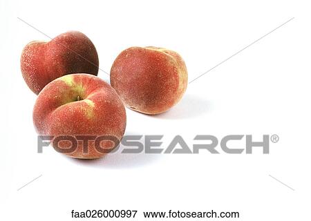 Three peaches, close-up View Large Photo Image Stock Photo - Three peaches, close-up. Fotosearch
