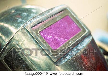 Welder helmet View Large Photo Image Stock Photo - Welder helmet. Fotosearch