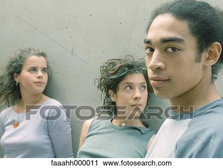 Stock Image - Young people hanging out. Fotosearch