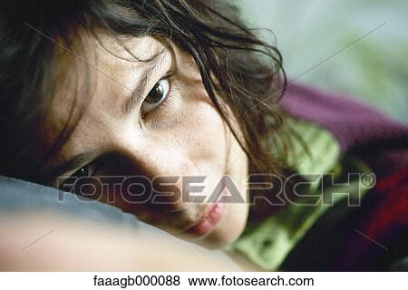 Stock Photo - Young woman, close-up. Fotosearch