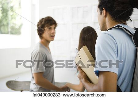 College students talking together View Large Photo Image Stock Image - College students talking together. Fotosearch