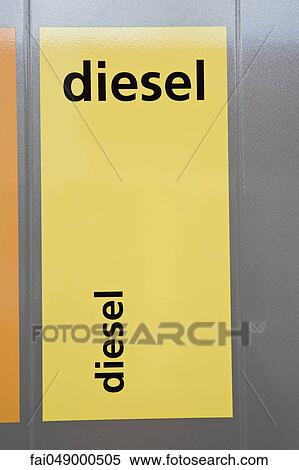 Diesel label on gas pump View Large Photo Image Stock Photography - Diesel label on gas pump. Fotosearch