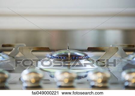 Gas stovetop, close-up View Large Photo Image Stock Image - Gas stovetop, close-up. Fotosearch