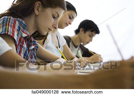 High school students concentrating in class View Large Photo Image Stock Photo - High school students concentrating in class. Fotosearch