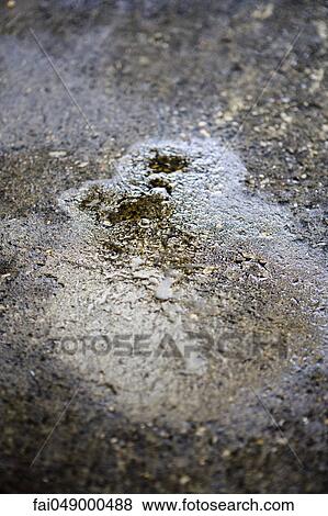 Motor oil on pavement View Large Photo Image Stock Photo - Motor oil on pavement. Fotosearch