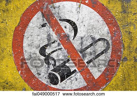 Sign prohibiting smoking View Large Photo Image Stock Photo - Sign prohibiting smoking. Fotosearch
