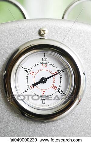 Temperature gauge on espresso machine View Large Photo Image Stock Image - Temperature gauge on espresso machine. Fotosearch