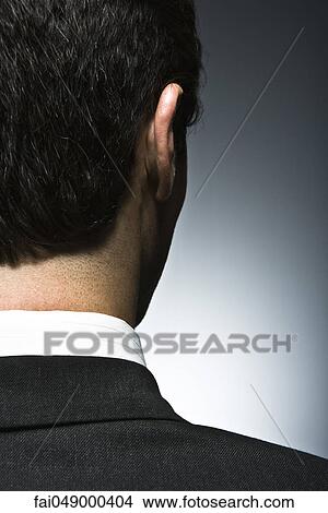 Well-dressed man, rear view View Large Photo Image Picture - Well-dressed man, rear view. Fotosearch