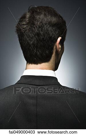 Well-dressed man, rear view View Large Photo Image Stock Image - Well-dressed man, rear view. Fotosearch