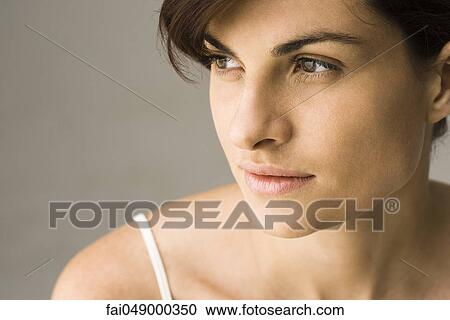 Young woman, portrait View Large Photo Image Stock Image - Young woman, portrait. Fotosearch