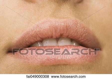 Young woman's mouth, close-up View Large Photo Image Stock Photo - Young woman's mouth, close-up. Fotosearch