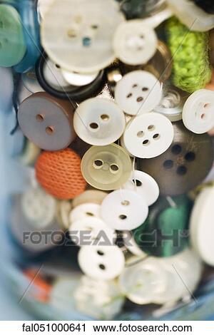 Buttons in glass jar View Large Photo Image Stock Image - Buttons in glass jar. Fotosearch