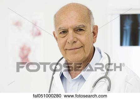 Stock Image - Doctor, portrait. Fotosearch