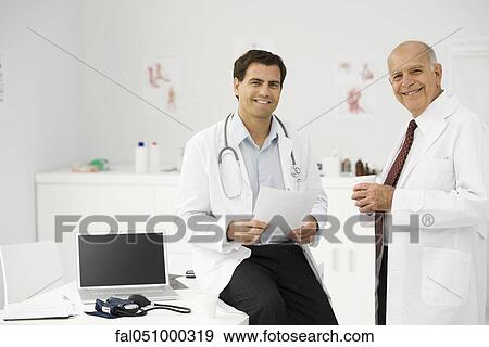 Doctors together on break View Large Photo Image Stock Photo - Doctors together on break. Fotosearch